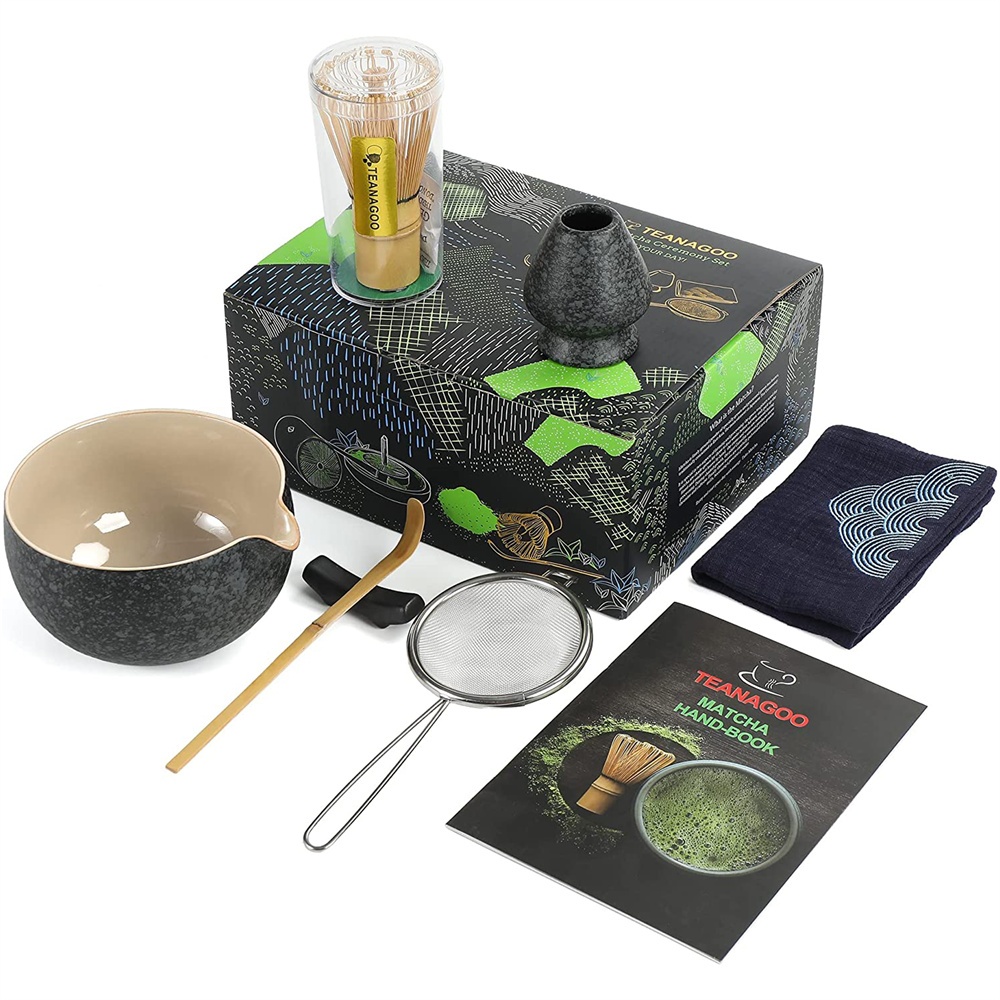 Cereony Atcha Kit – Traditional Baboo Atcha Whisk (Chasen) Scoop