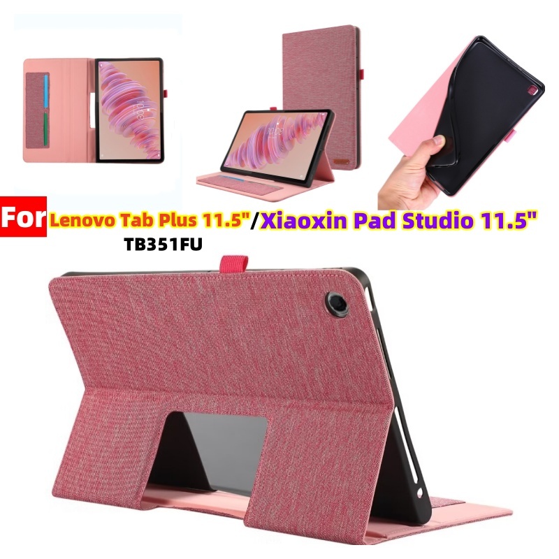Fintie SlimShell Hülle Für Lenovo Tab Plus 11,5 Zoll (2024) – Mit Standfunktion, Sleep/Wake, Schwarz