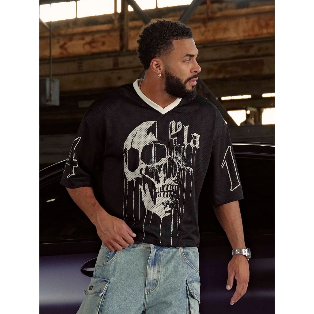 Wholesale Retro Sports Short Sleeve Oversized Gym T Shirt