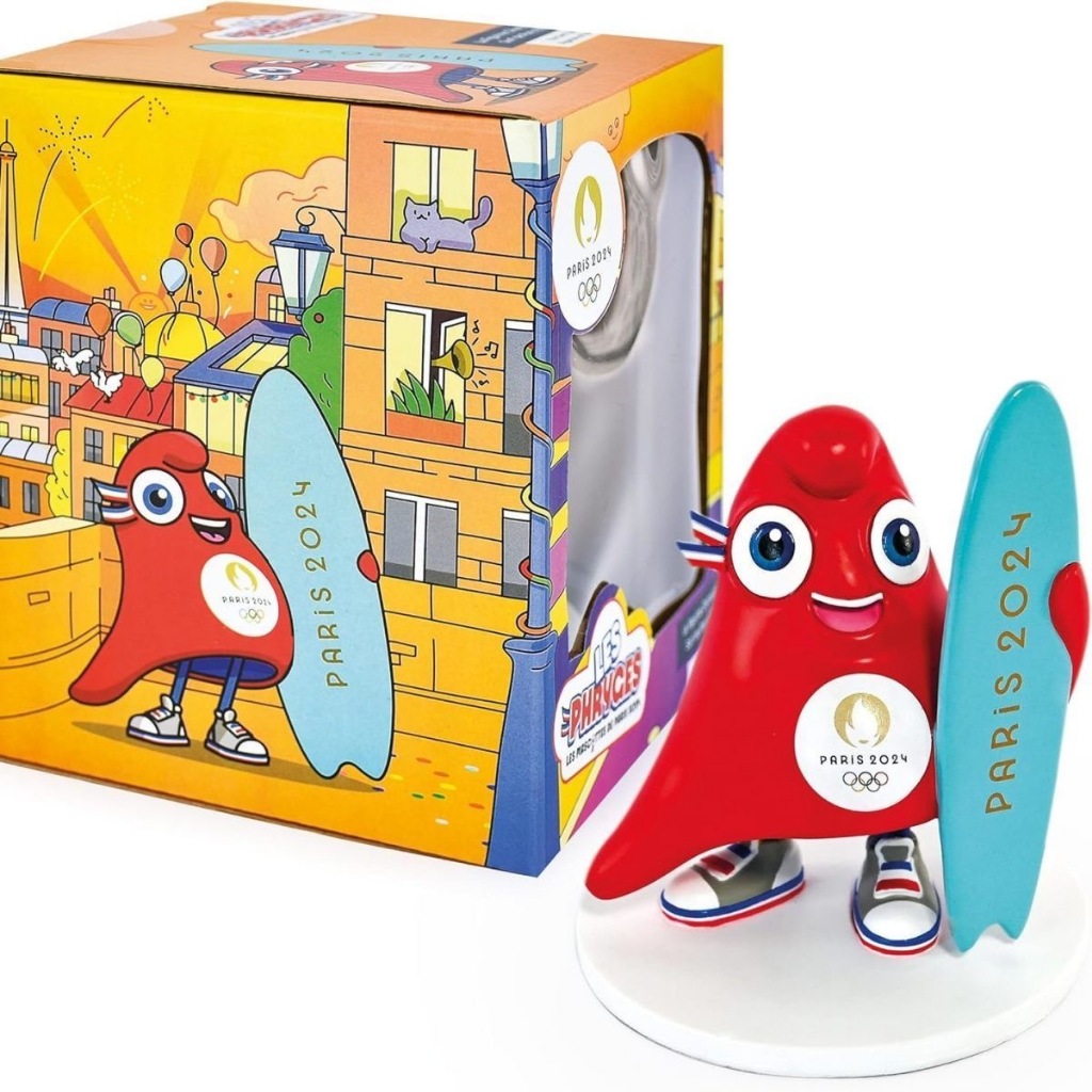 2024 Paris Olympics Mascot Frie Heat Ornaments Figure Gift Box Friege