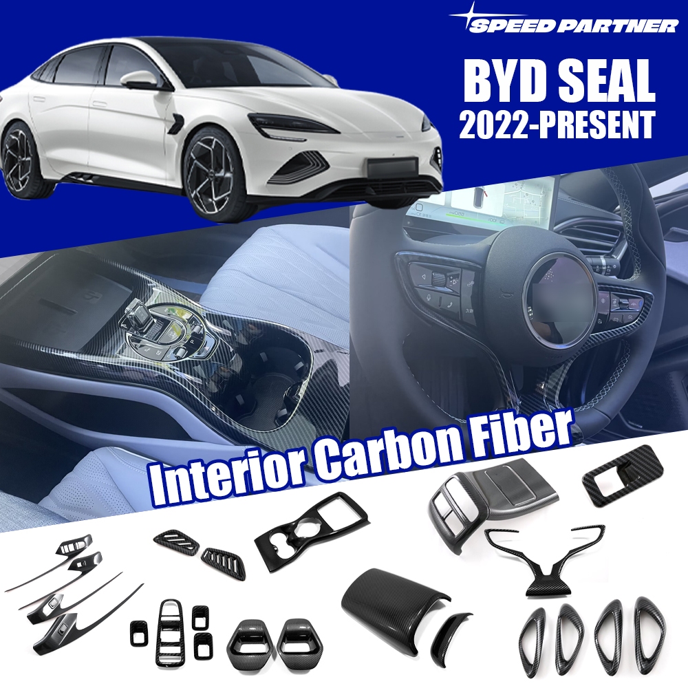 BYD Seal Carbon Fiber Pattern Steering wheel trim Window switch panel ...