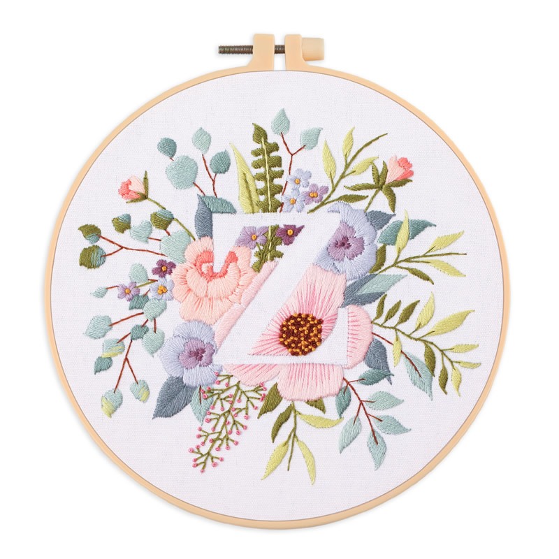 [HEPU] Letter Z pattern embroidery kit, including embroidery ...