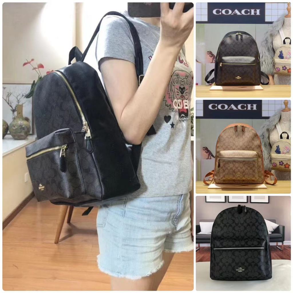 Genuine 100 COACH Ladies Backpack Fashion Casual All Match Backpack F58314 Shopee Malaysia