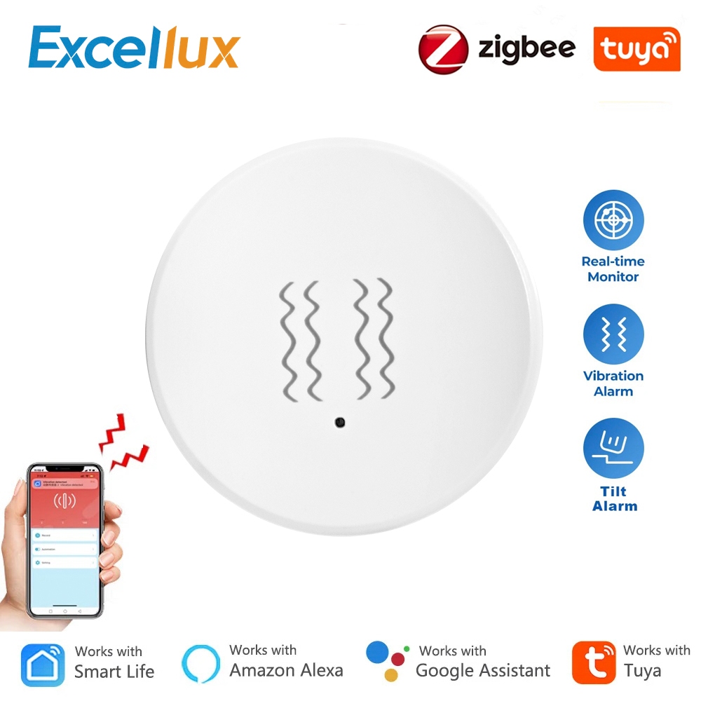 Tuya Zigbee Smart Vibration Sensor Detection Tilt XYZ Axis Sensor Smart ...