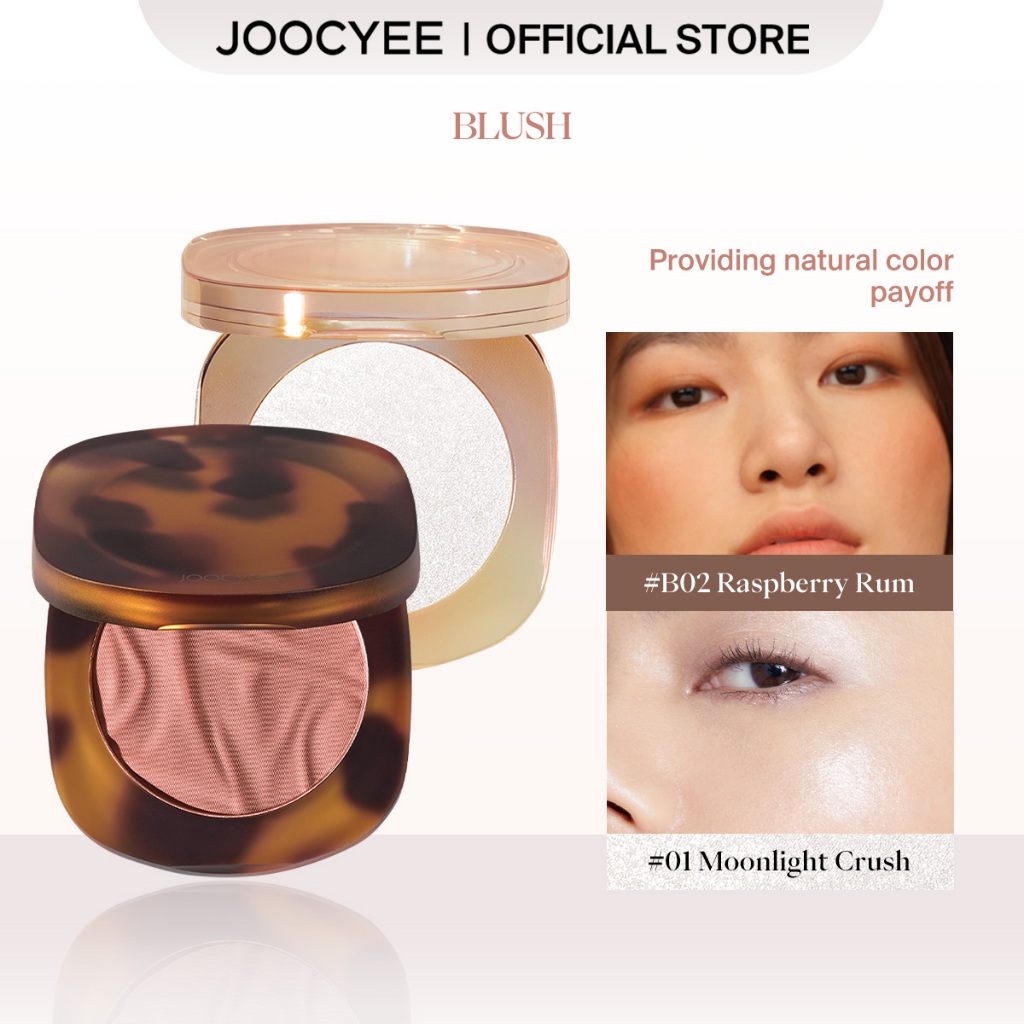 JOOCYEE Matte Blush N02 Camellia Latte Highly Pigmented Non-Fading Long Lasting Healthy Glow Easy To Apply