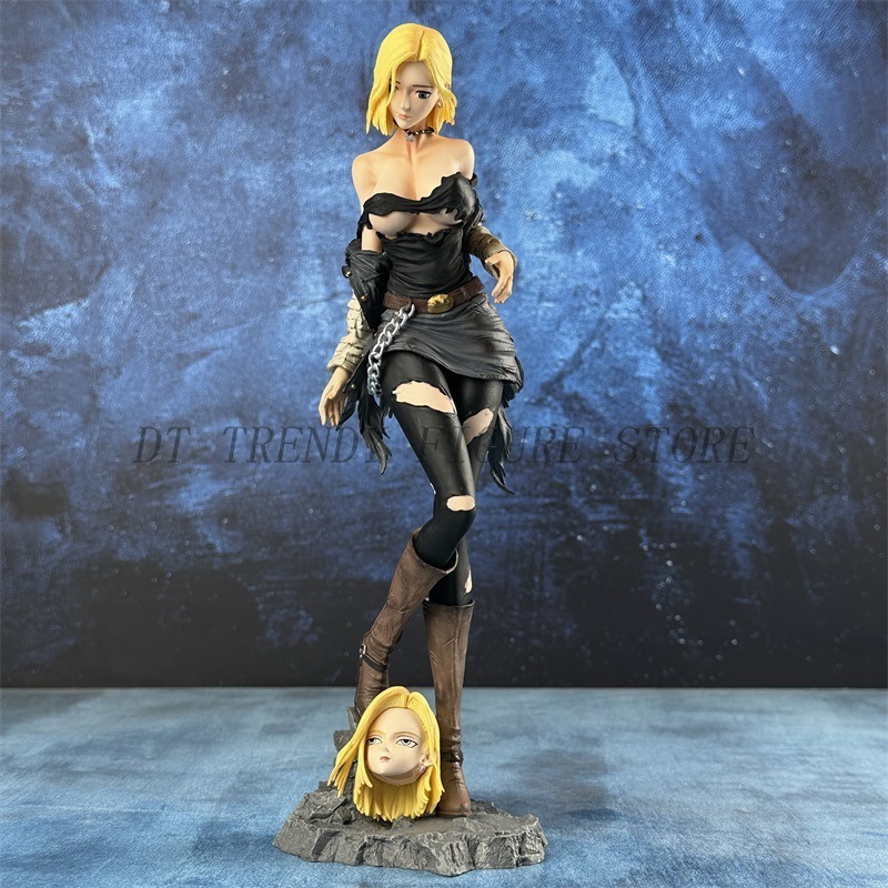 30cm Anime GK DRAGON BALL Standing Posture Android 18 Action Figures ...