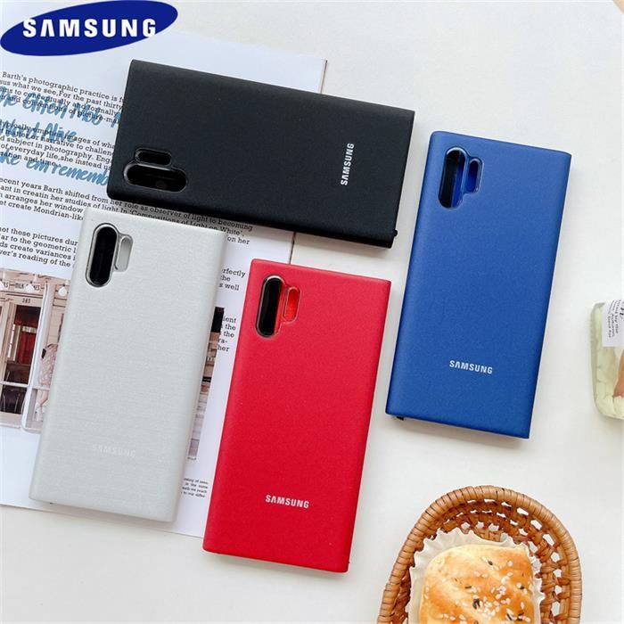 Samsung Galaxy Note 10 Plus Flip-free Smart Wake Up Leather Cover