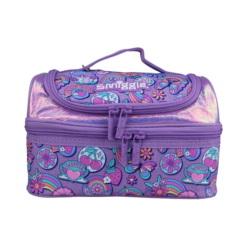 Australia smiggle original children s lunch bag girls fruit bags Purple Rainbow Butterfly handbag cool kawaii 9 inches Shopee Malaysia