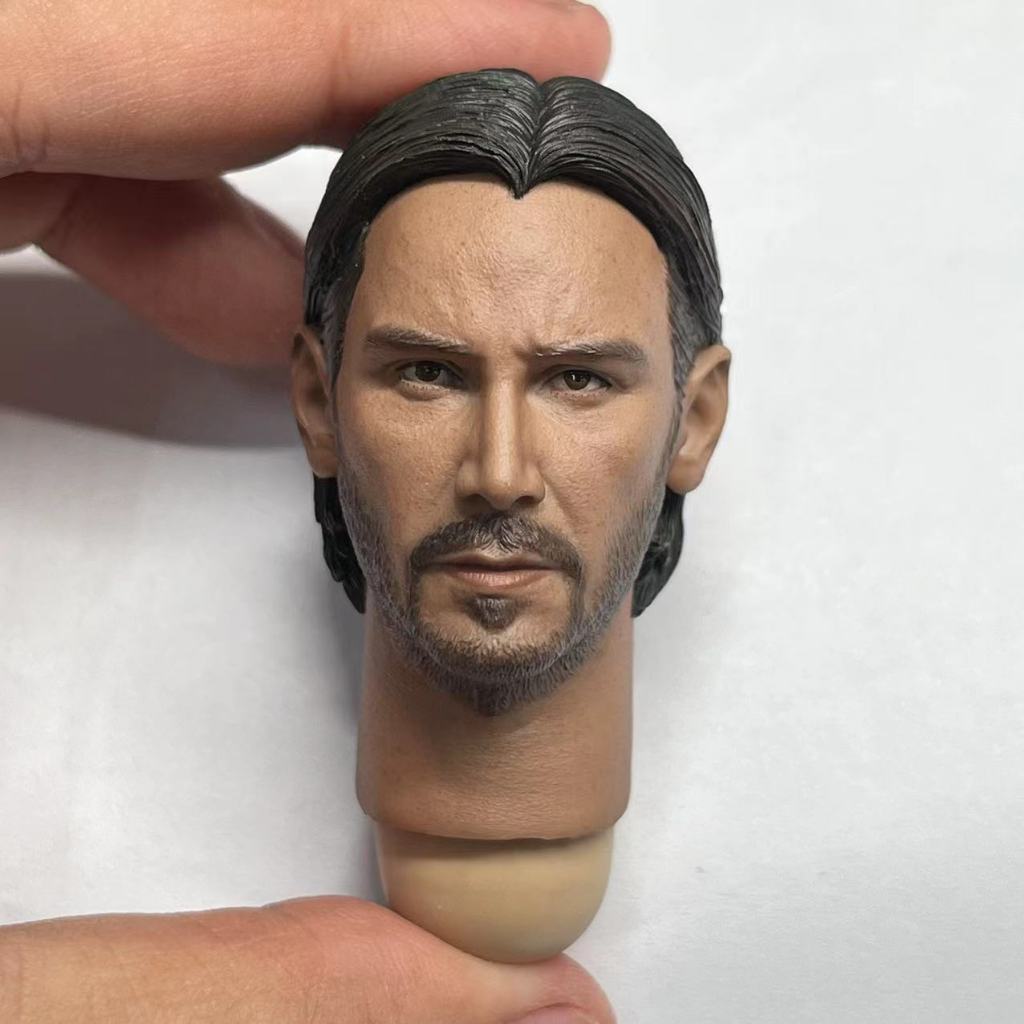 1/6 Scale John Wick Keanu Reeves Head Sculpt Model Fit For 12 inches ...