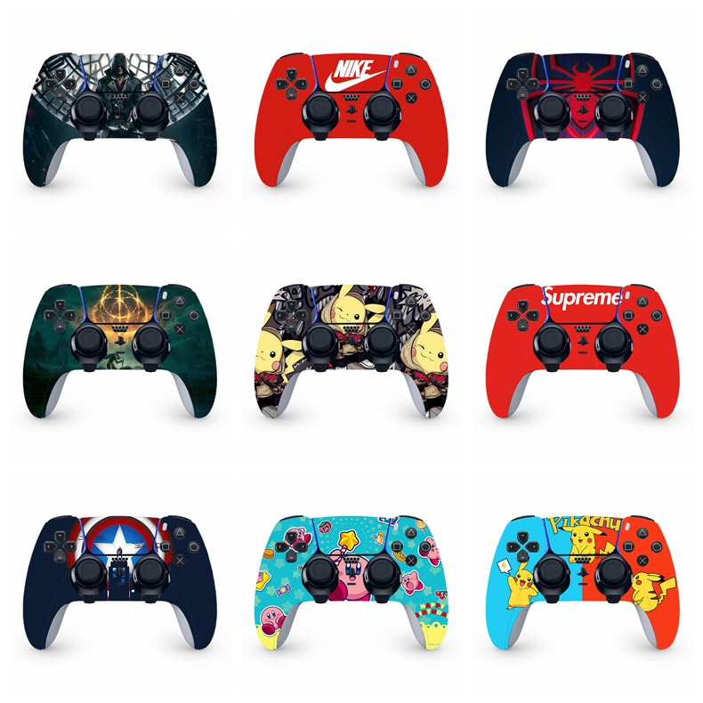 2 Pack PS5 Wireless Controller Remote Skins Decal Wrap 40 Colors ...