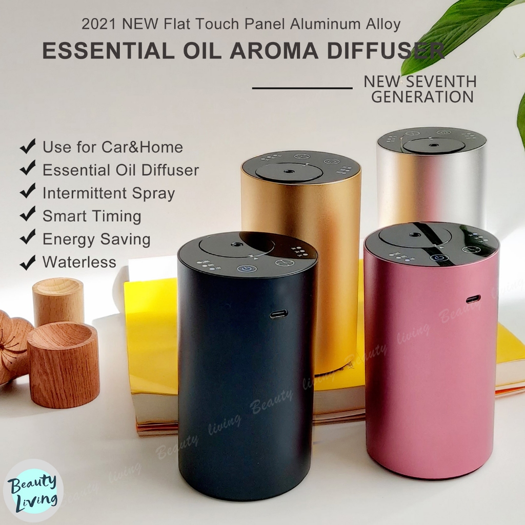 Waterless Essential Oil Aromatherapy Diffuser for Car&Home Rechargeable ...
