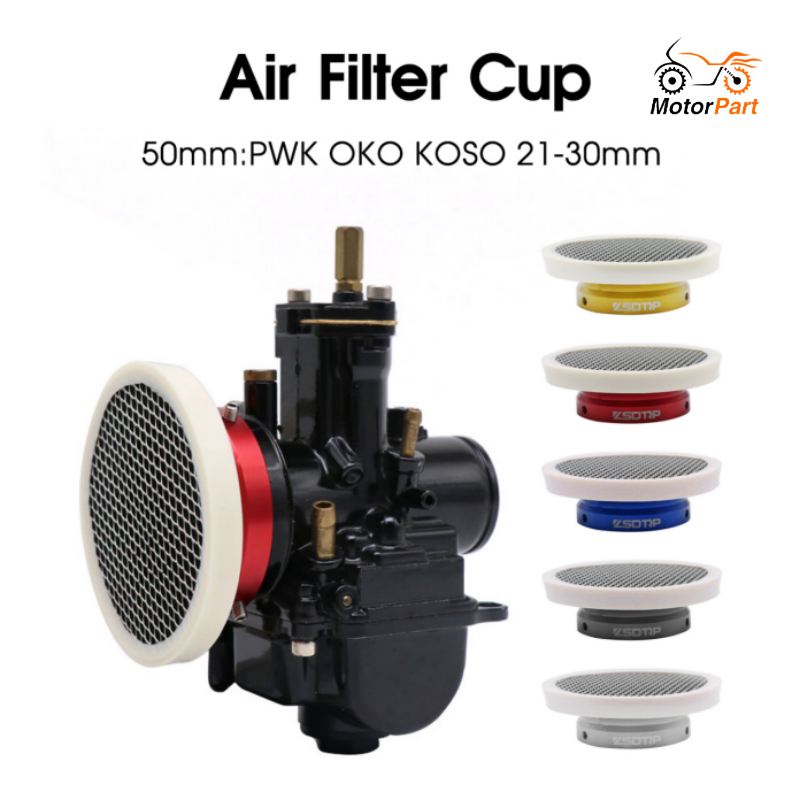 55mm Air Intake Filter Cleaner Blue Fit For PWK 32mm 34mm - Foto 3