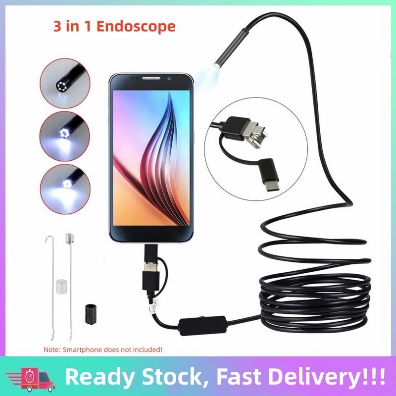 【Fast Shipping】Endoscope Camera Mini Flecxible Engine Camera Car ...