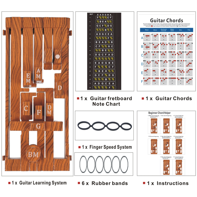 Guitar Chord Assistive Set for Beginners, Electric Guitar Chord ...