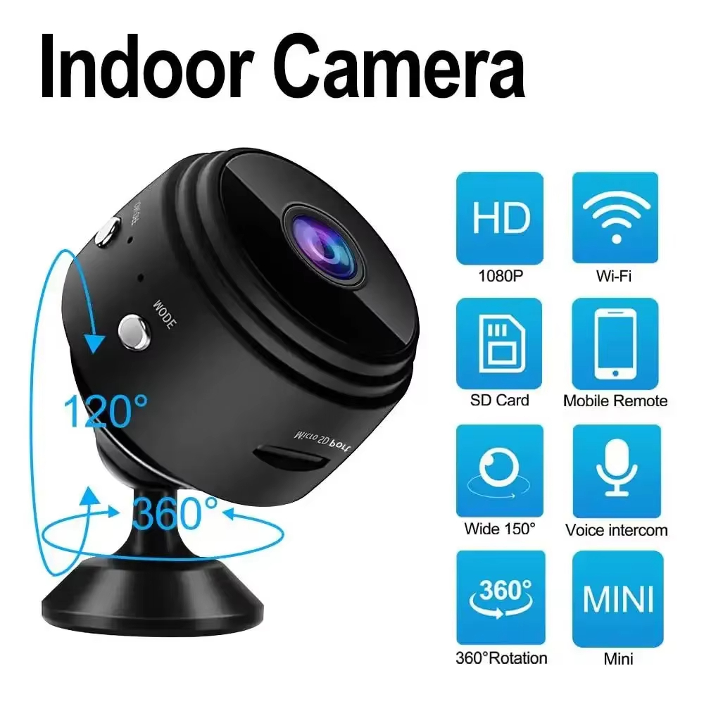 SC 1080P HD Mini Camera Wireless CCTV Wifi security remote control Spy ...