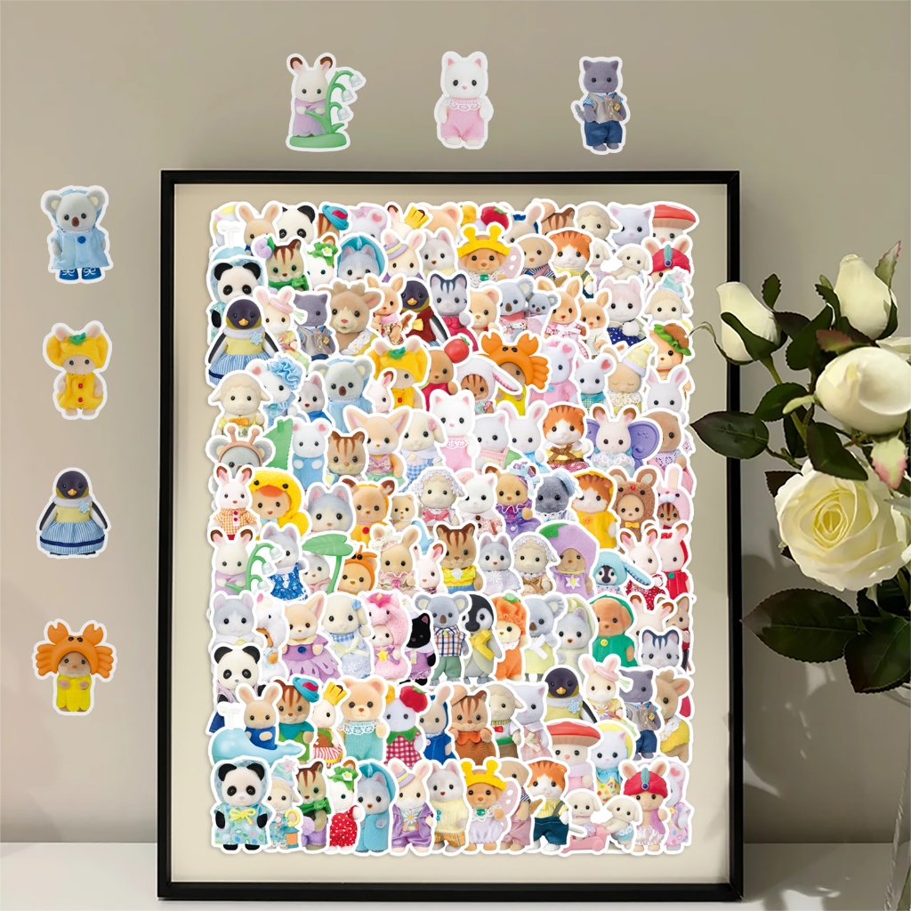 Funny 101 Piece Cute Doll Theme Stickers Waterproof DIY For Phones ...