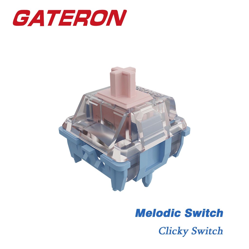 GATERON Melodic Keyboard Switches Clicky 60gf Key Switches for MX ...
