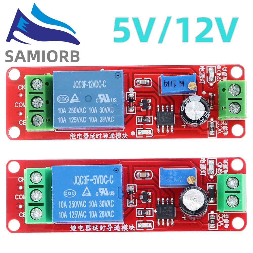 DC 12V NE555 Timer Switch Adjustable Module Time delay relay Module 12V ...