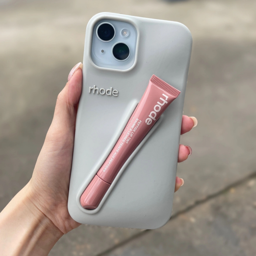 rhode iPhone 13用ケース グレー ヘイリービーバー（GROW AROUND