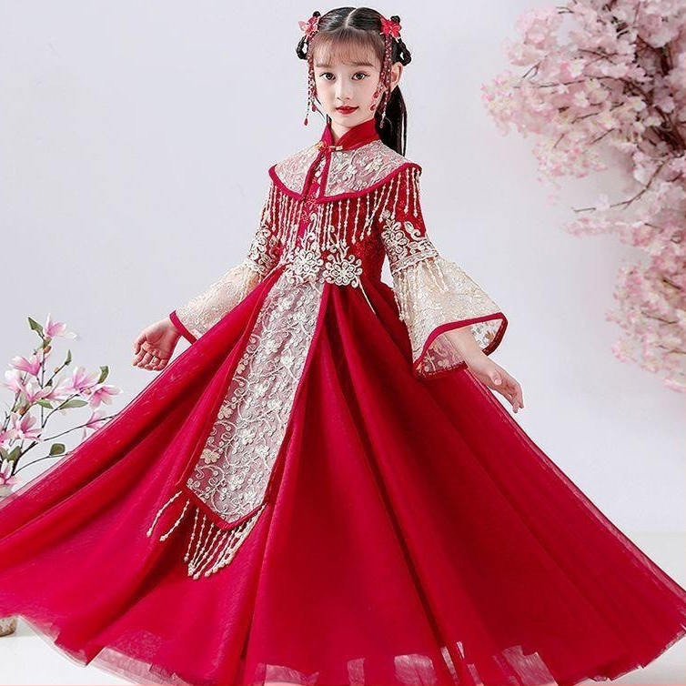 Dreamica - Winter Hanfu Dress, Princess Costume for Girls