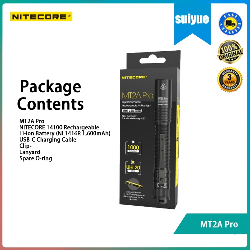 Nitecore MT2A LED-torch, AA-batteries | Advantageously Shopping At - View #5