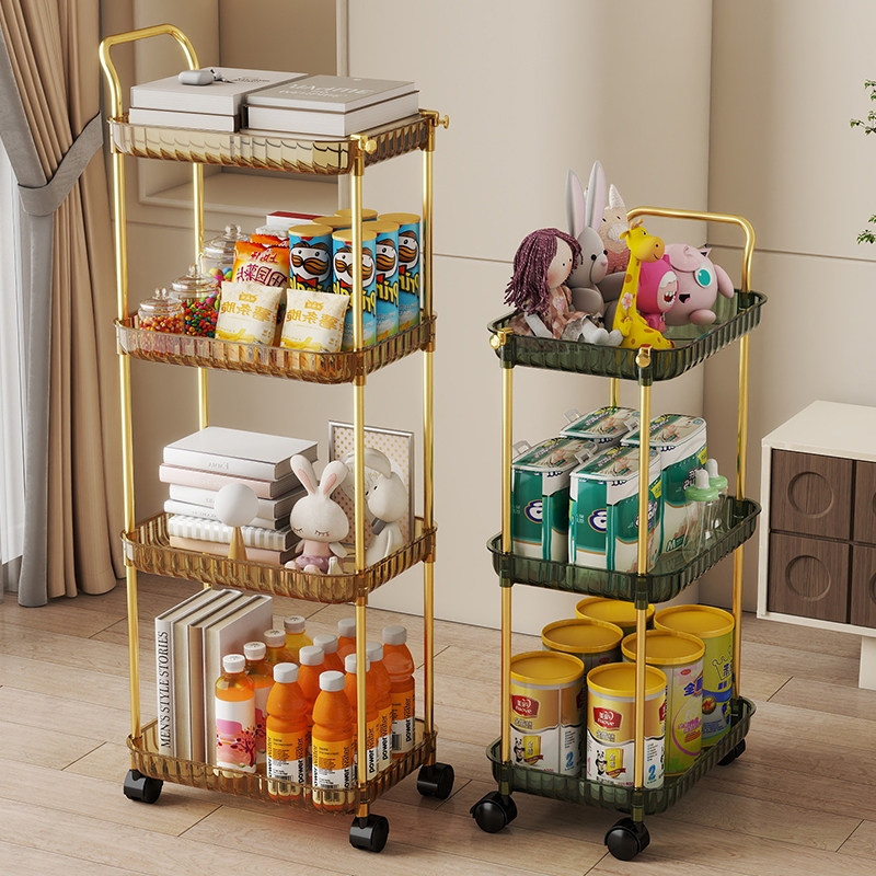 Nehem - Light luxury transparent trolley for kitchen/bathroom/living ...