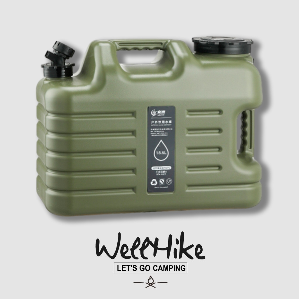 WellHike 18.5L Camping Water Container Camping Water Bucket Tank ...