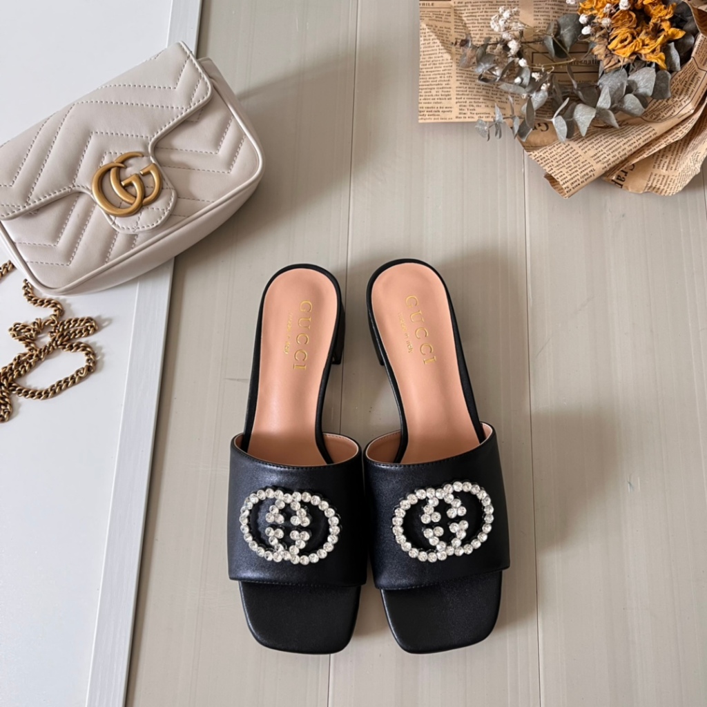 Gucci diamond slippers on sale