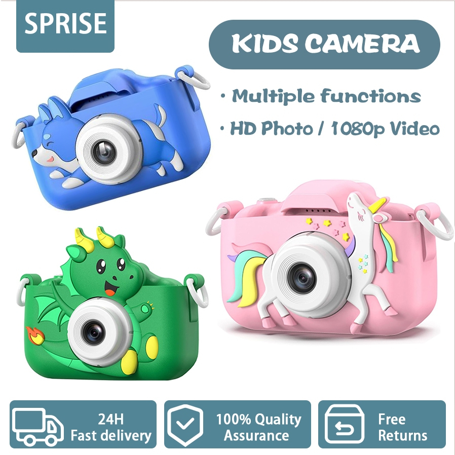 SPRISE Kids Camera Toys Portable Child Digital Video Camera with