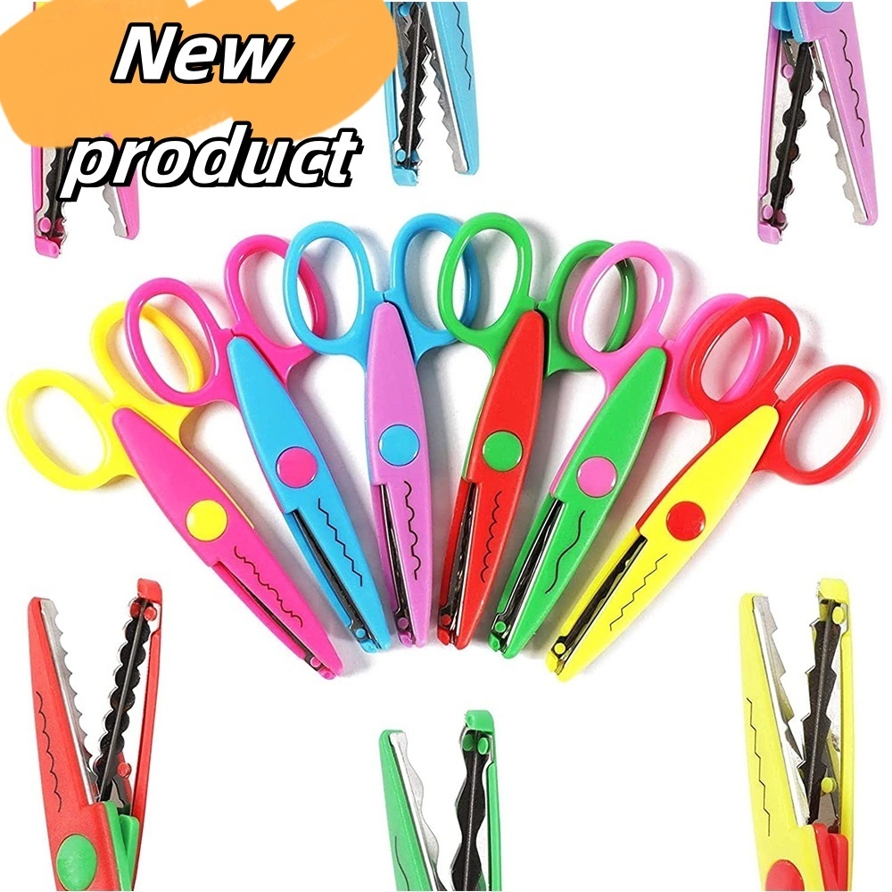 Pattern Scissors Photo Cardboard Pattern Safety Cut Cartoon Wave ...
