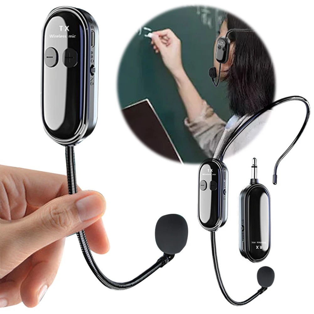 Wireless Microphone Headset Mic For Voice Amplifier Speaker