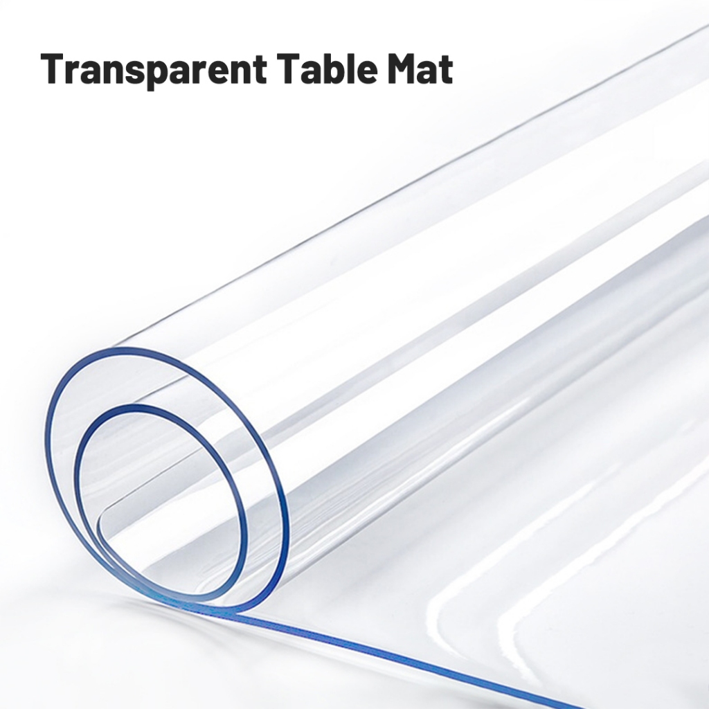Transparent tablecloth PVC waterproof cloth | Shopee Malaysia