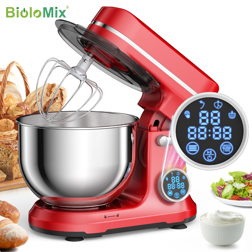 BioloMix 6L 1200W DC 静音モーター スタンドミキサー(BioloMix 6L DC Quiet Motor 6 Speed Timer Display Food Stand Mixer Cream Egg Whisk Cake Flour Dough mesin pengadun adunan tepung 和面机 1200W | Shopee Malaysia) BioloMix 6L 1200W DC 静音モーター スタンドミキサー(BioloMix 6L DC Quiet Motor 6 Speed Timer Display Food Stand Mixer Cream Egg Whisk Cake Flour Dough mesin pengadun adunan tepung 和面机 1200W | Shopee Malaysia)