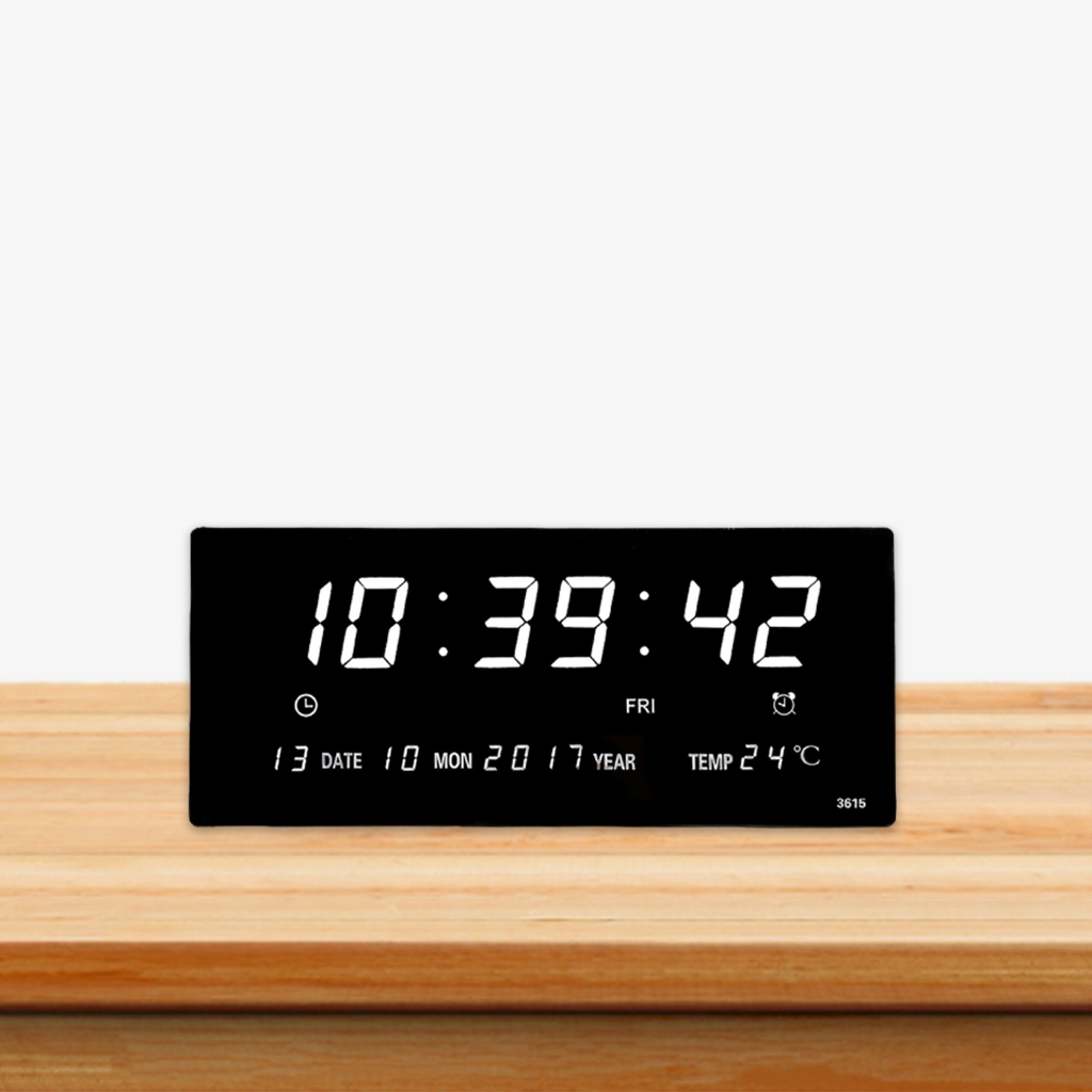 【Fast Delivered】 Led Electric Wall Clock Electronic Clock With Calendar ...