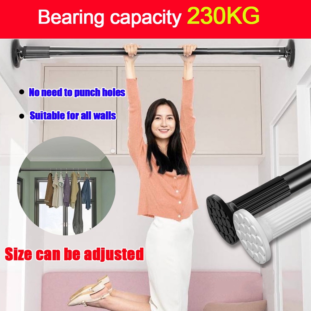 【24 hours delivery】stainless steel adjustable curtain rod rod langsir ...