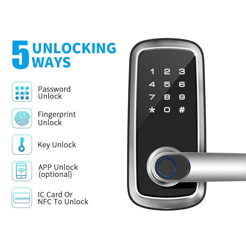 Tuya Stay Lock Lockout Smartlock Indoor Door Wooden Door Intelligent ...