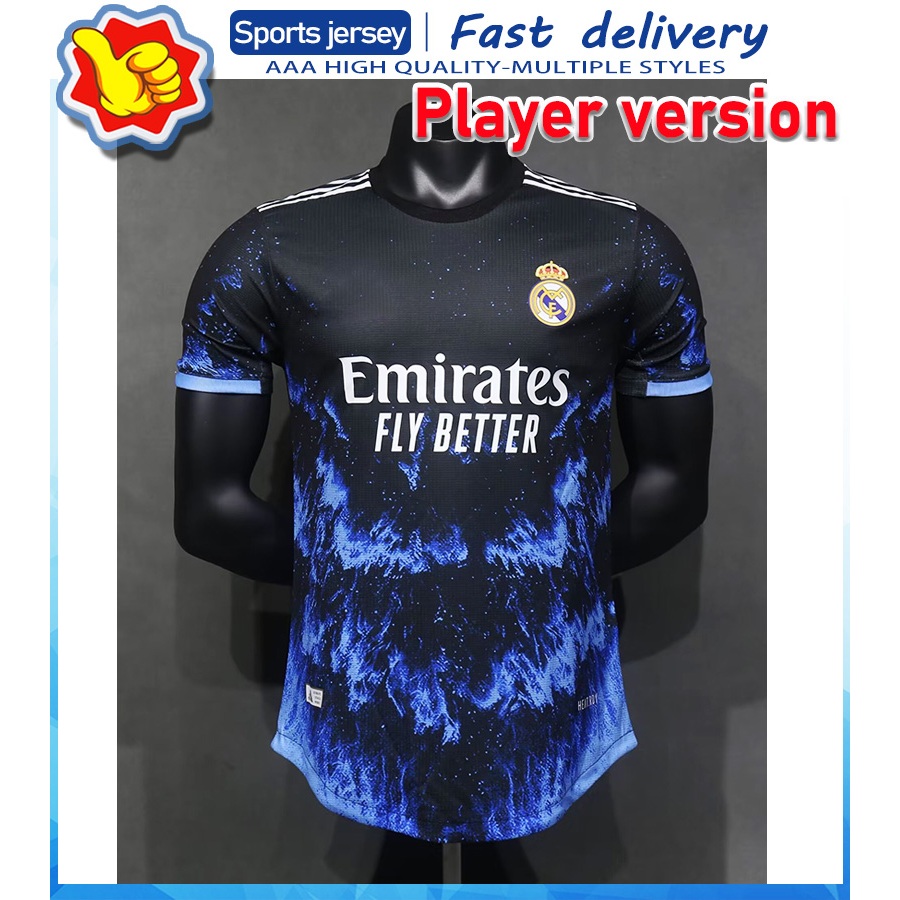 Player Edition 2425 Real Madrid Sea Blue Edition soccer jersey