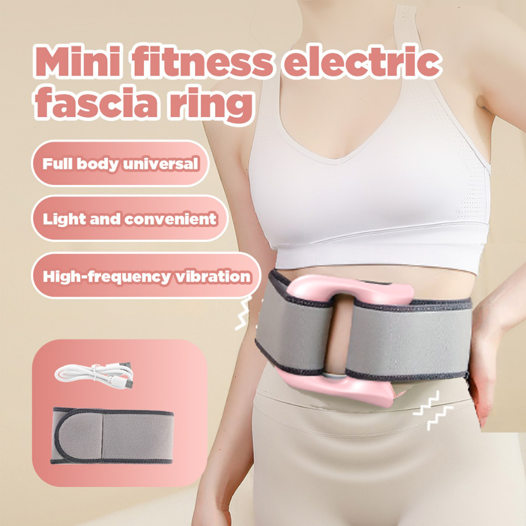 Fascia Gun Fat shaking Machine Lazy Waist Abdomen Massage Ring Instrument Belt Vibration Shaking fat lose Machine Shopee Malaysia