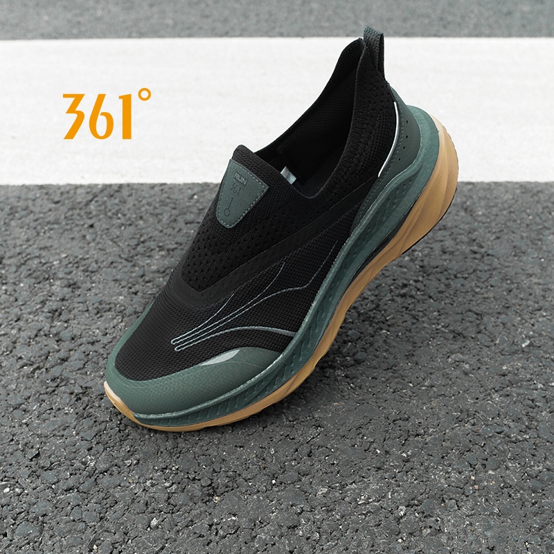 361 Degrees Men S Fierce Running Shoes Black Size 10 Dm Us main image 0
