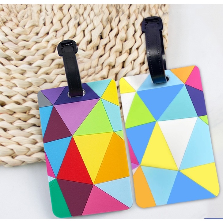 Colourful Luggage Tags for Suitcases Easy Identification Waterproof PVC Luggage Bag Labels for Suitcases Luggage tag for Suitcase Personalized Backpack Baggage Identifiers Shopee Malaysia