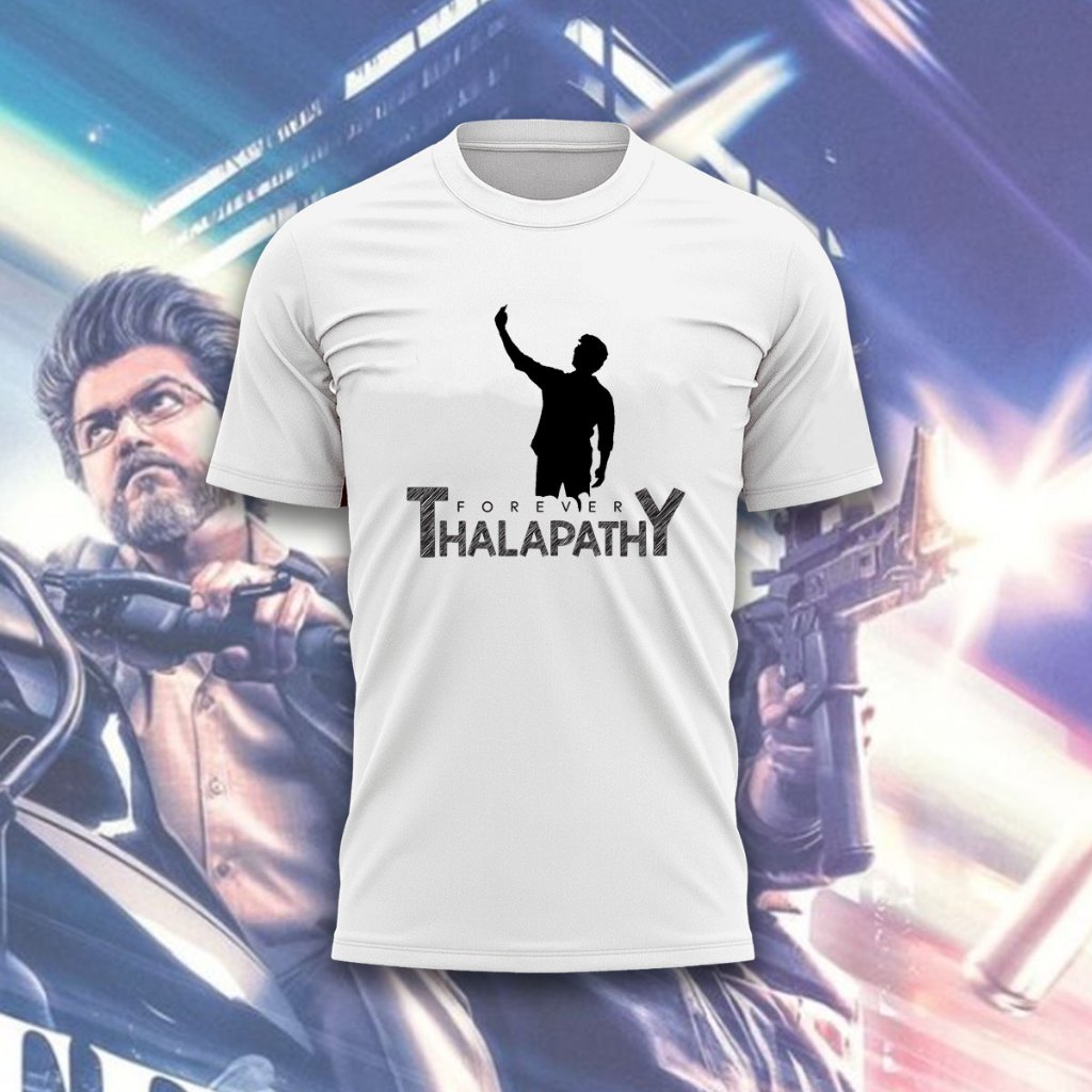 FOREVER THALAPATHY Vijay MERCHANDISE 2024 T-shirt LEO Vijay Tshirt for ...