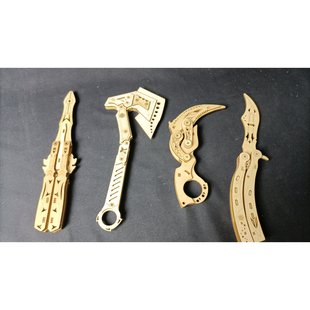 Assemble puzzle model wooden blocks puzzle toy CSgo game, the same