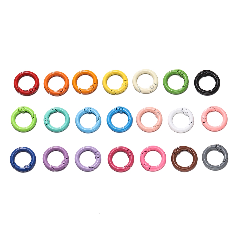 St. kunkka 1PCS 20-35mm Colorful Alloy Spring Buckle Round Spring ...
