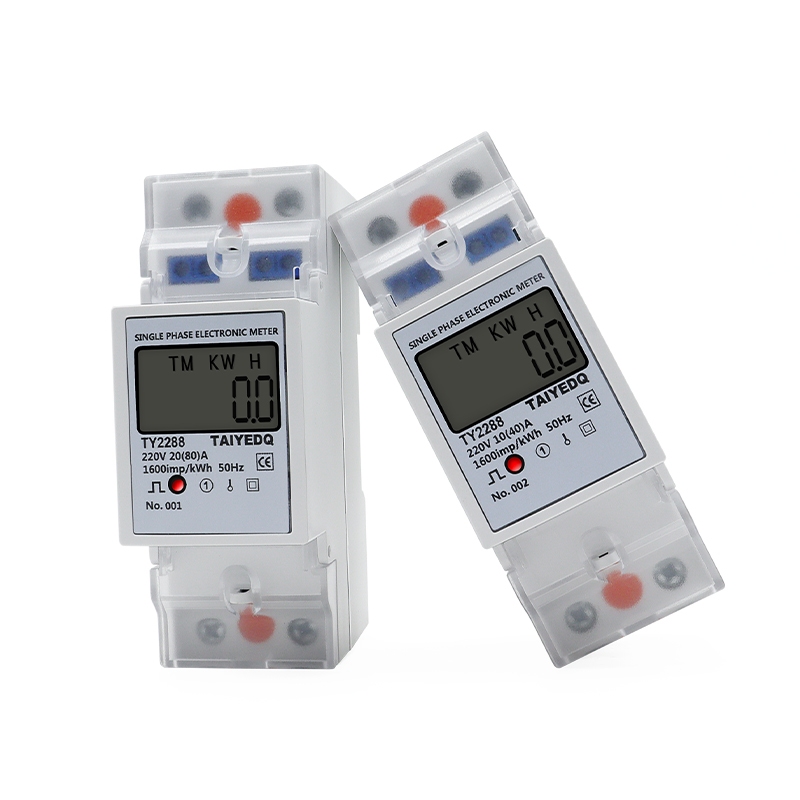 TY2288 40A 60A 80A RS485 Din rail Single Phase LCD Digital Display ...