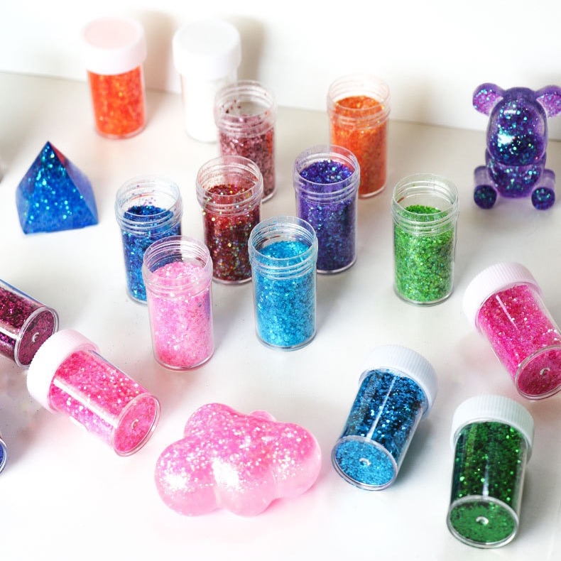 24color mix Glitter powder for Resin, gradient flash Resin Glitter ...