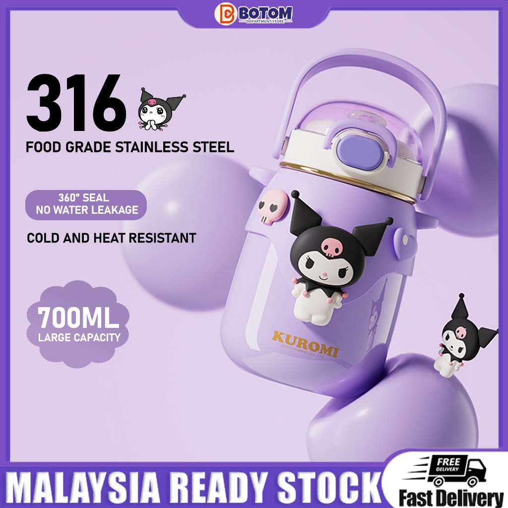 BOTOM 700ML Botol Kuromi Tahan Sejuk 316 Stainless Steel Cinnamoroll ...