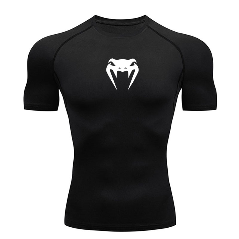 Venom T-Shirt UFC Men's MMA Top Compression Short Sleeve Shirt