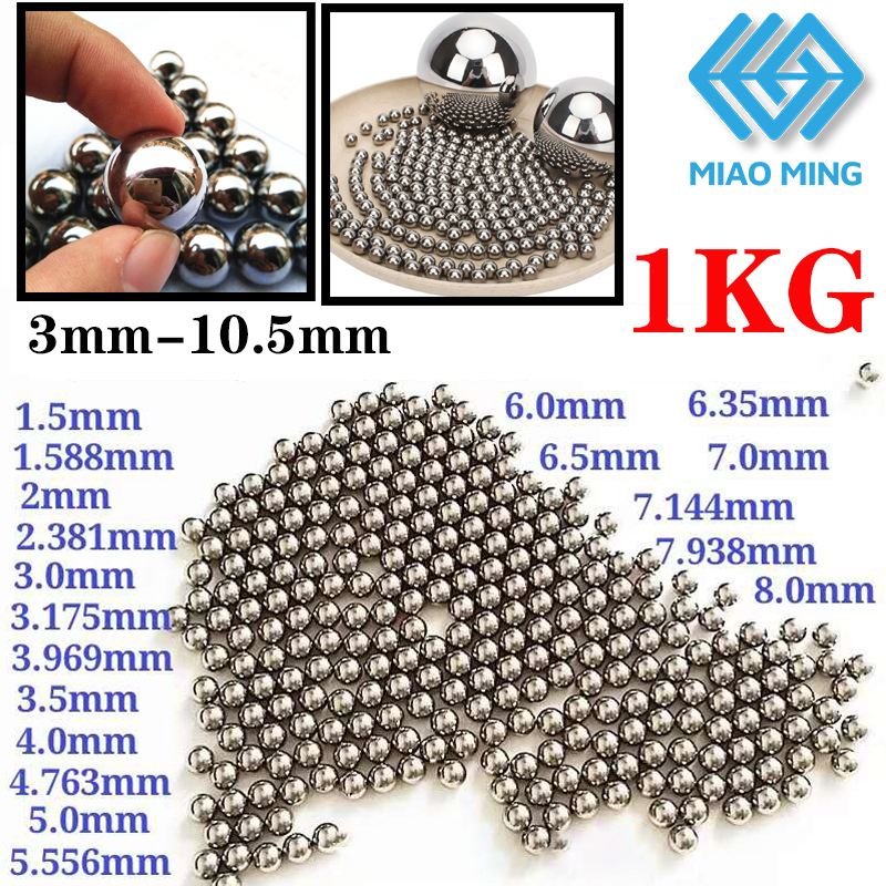1KG De Billes D'acier Carbone Gcr15 - Diamètre 9-20mm, Roulements De Remplacement