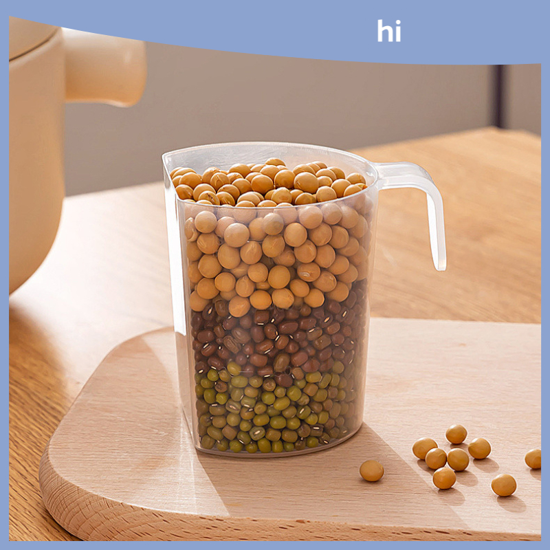 HI HOMES Plastic Rice Measuring Cup With Scale For Scooping Rice Small ...