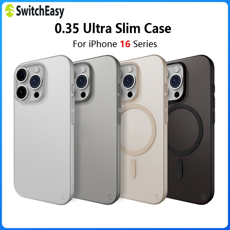 SwitchEasy Ultra Slim Case for 2024 iPhone 16 Pro Max 16 Pro 16 Plus  16 PP Cover Fit Slim Lightweight Matte Coating Anti-Scratch Case Cover